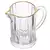 Leiteira de Cristal Transparente com Fio de Ouro da Lyor – 290 ml - Ella Domus