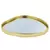 Bandeja Espelhada de Metal Dourado com Escrita "Home" - 20cm na internet