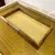 Bandeja Decorativa Retangular em Bambu com Sisal Natural e Vidro da Wolff - 30x17cm