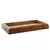 Bandeja Decorativa Retangular em Bambu com Sisal Natural e Vidro da Wolff - 30x17cm - Ella Domus