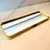 Bandeja Retangular Espelhada de Metal Dourado – 35x12cm