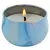 Vela Aromática Decorativa em Lata de Metal com Tampa - Azul Esverdeado 7x5cm - Ella Domus