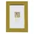 Porta-Retrato Decorativo de Aço Inox Dourado com Vidro - 10x15cm