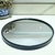 Bandeja Decorativa Espelhada Redonda com Borda Preta - 22,5cm
