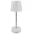 Luminária Retrátil Decorativa de Plástico Branco Luna com 3 Tons de Luz e Cabo USB da Lyor – 28,5x10,5cm