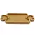 Petisqueira Coração com 3 Divisórias de Bambu - 27x14,5cm