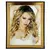 Porta-Retrato Decorativo em Plástico Preto com Detalhe Dourado - 20x25cm na internet