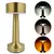 Luminária de Mesa Halter em Metal Dourado com Display Touch e Recarregável via Cabo USB – 21,5cm - comprar online
