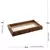 Imagem do Bandeja Decorativa Retangular em Bambu com Sisal Natural e Vidro da Wolff - 30x17cm