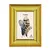 Porta-Retrato Decorativo Dourado em Plástico – 10x15cm na internet