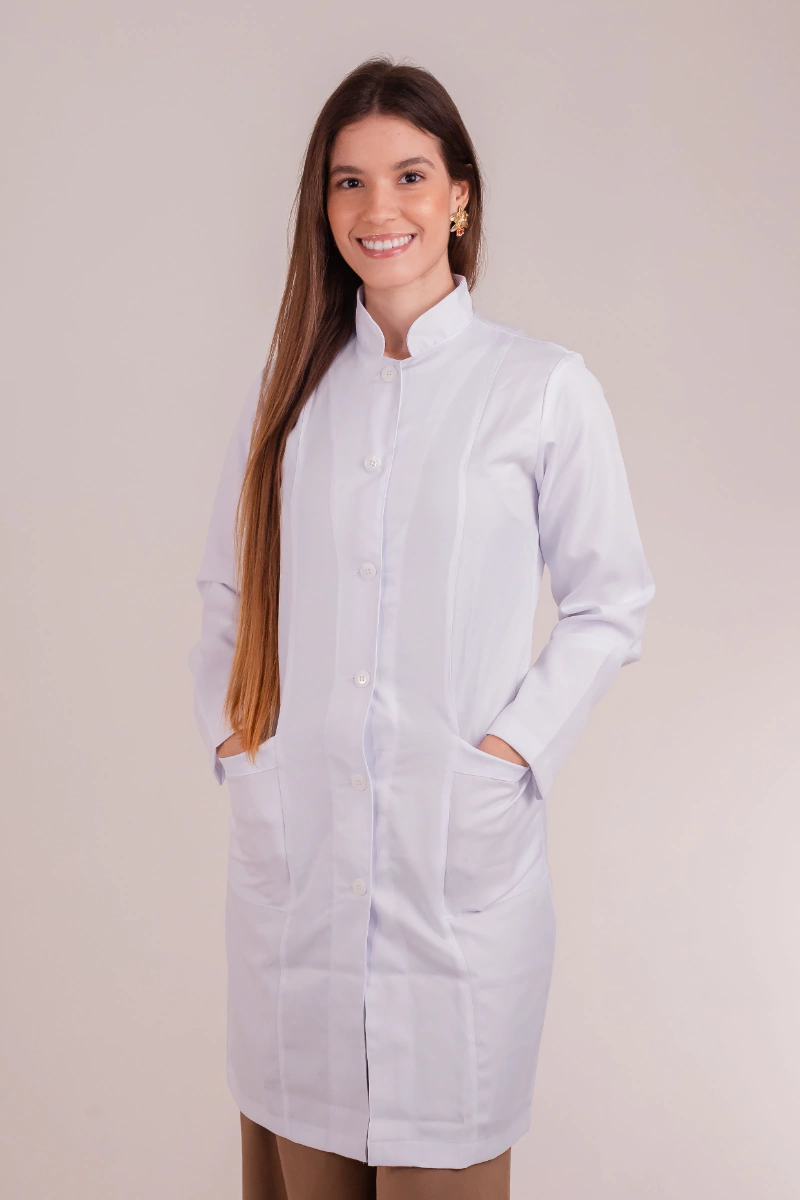 Jaleco Gola Padre Gabardine Feminino