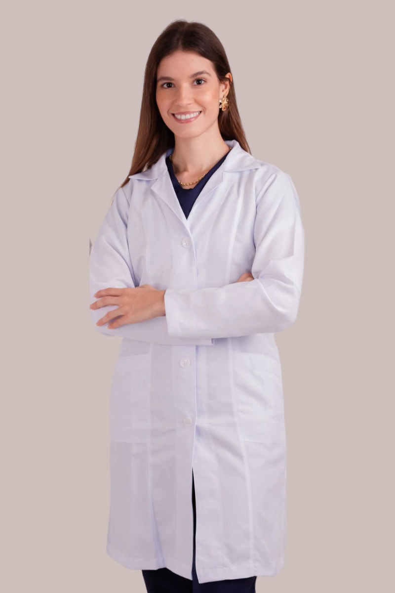 Jaleco Gola Tradicional Gabardine Feminino