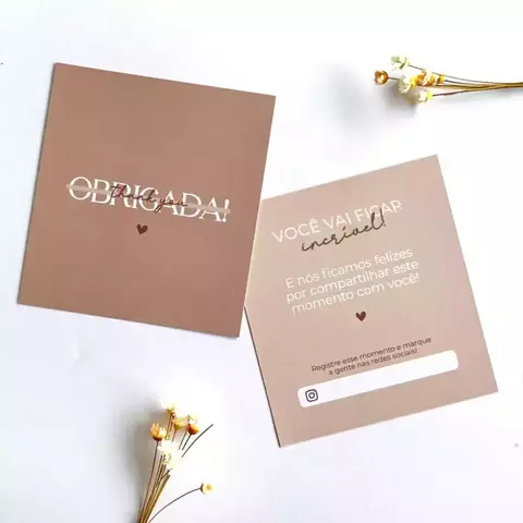 Cartão de Agradecimento | 250g