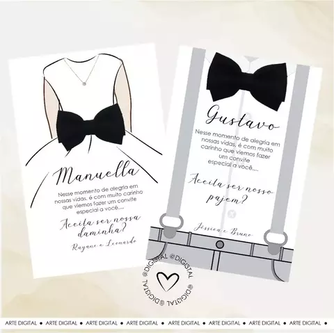 Convite | Daminha e Pajem - comprar online