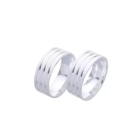 ALIANÇA DE NAMORO COM FOSCO 8MM - comprar online
