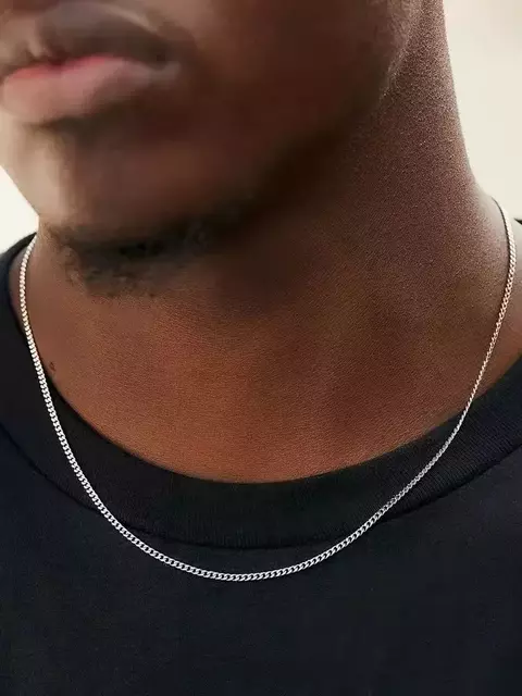 Colar de corrente básica de aço inoxidável
