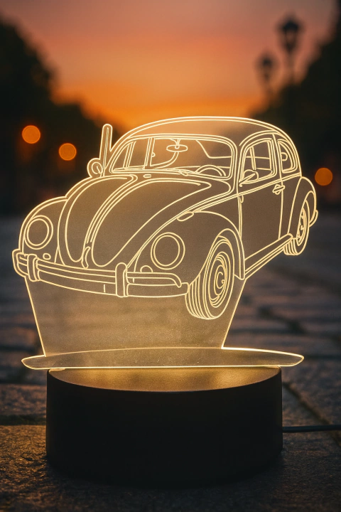 Luminária Led em acrílico - Tema Carros - Fusca - comprar online