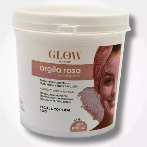 Argila rosa Glow Make Up