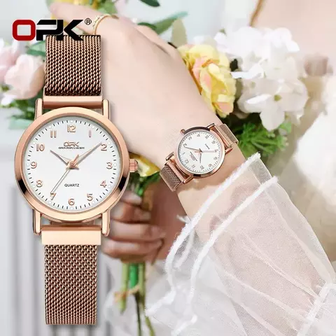 Relógio Feminino com Pulseira Magnética e Elegante - comprar online