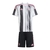 Kit infantil Juventus I 25/26 - Adidas - Preta e branca com detalhes em rosa