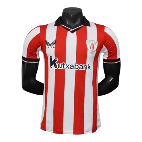 Camisa Athletic Bilbao I 25/26 - Jogador Castore Masculina - Branca e vermelha