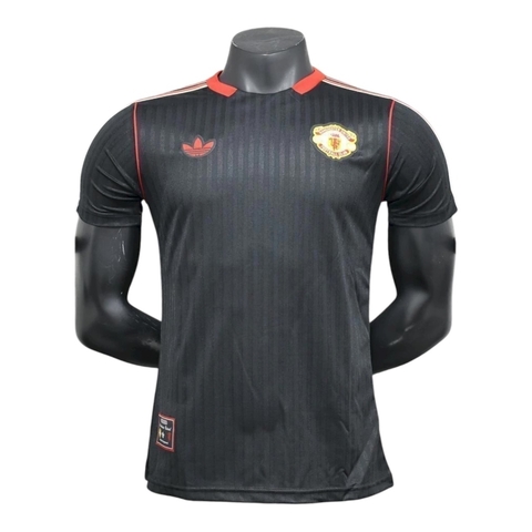 Camisa Manchester United Icon 25/26 - Jogador Adidas Masculina - Preta