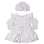 Imagem do 236 - VESTIDO INVERNO PLUSH COM BOINA BATIZADO MENINA