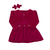 VESTIDO COM BOLERO BEBE MENINA Ref.3933 na internet