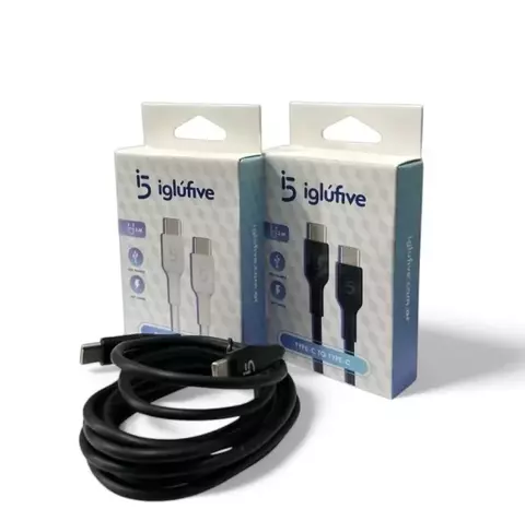 Cable 2mts USB C a C, datos y carga rápida IGLUFIVE
