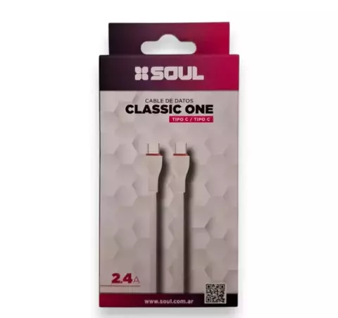Cable de datos Classic One SOUL C a C 2.4A