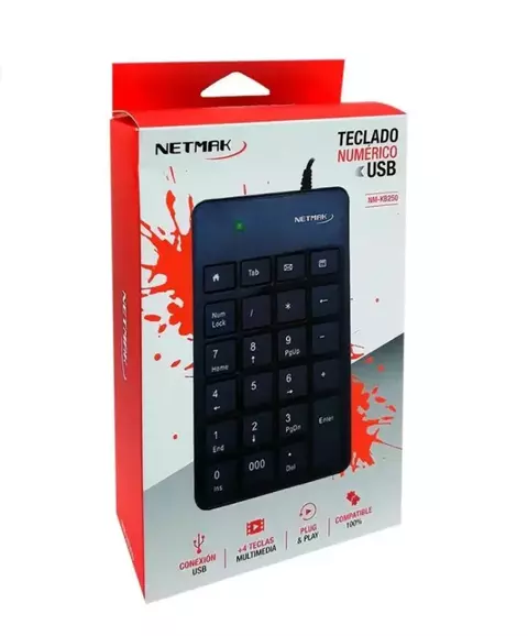 Teclado Numerico Usb Netmak Nm-kb250 Pc Notebook