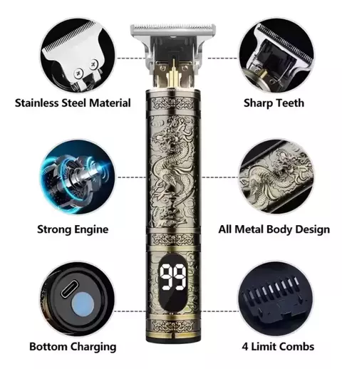 Patillera TRIMMER VINTAGE T9 professional LED