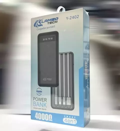 Cargador portátil 4 en 1 súper rápido 40000mAh LAMBO TECH Y-2402