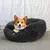 Quente macio longo pelúcia pet cama, Donut Dog Bed, pequeno e grande cão casa, na internet