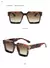 Shuuna retro quadrado óculos de sol feminino marca designer estilos verão doce - comprar online