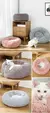 Quente macio longo pelúcia pet cama, Donut Dog Bed, pequeno e grande cão casa, - comprar online