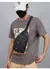 Bolsa de peito masculina de um ombro crossbody bolsa grande capacidade esportes ao ar livre - Tudo Aqui Store