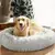 Quente macio longo pelúcia pet cama, Donut Dog Bed, pequeno e grande cão casa, - Tudo Aqui Store