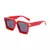 Shuuna retro quadrado óculos de sol feminino marca designer estilos verão doce - comprar online