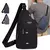 Bolsa de peito masculina de um ombro crossbody bolsa grande capacidade esportes ao ar livre - comprar online