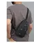 Imagem do Bolsa de peito masculina de um ombro crossbody bolsa grande capacidade esportes ao ar livre