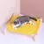 Lona de madeira elevada cama, casa, redes, lounge cama para pequenos coelho gatos e cães, durável pet.