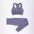 2/3/5 pçs sem costura feminino conjunto de yoga treino roupas esportivas ginás - comprar online