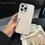 Moda bonito textura de couro doce com alça de pulso caso para iphone 15 14 11 12 13 16 pro max plus na internet