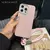 Moda bonito textura de couro doce com alça de pulso caso para iphone 15 14 11 12 13 16 pro max plus - comprar online