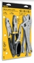 Juego de 4 Pinzas y 1 Llave Ajustable Pretul | Mangos de Vinil | Herramientas de Acero - Tandem Tools