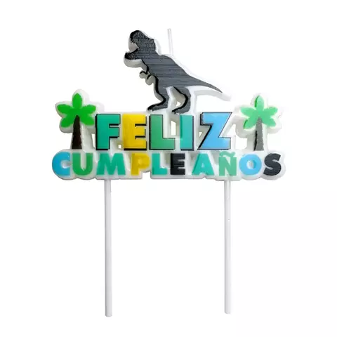 Vela Feliz cumpleaños Dinosaurio - comprar en línea
