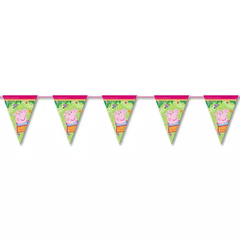 Guirnalda 10 Banderines Peppa Pig - comprar en línea