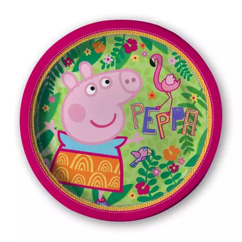 Platos de cartón Peppa Pig 6 unidades