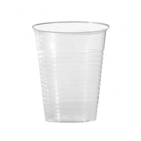 Vasos plásticos transparentes 200cc 25 unidades